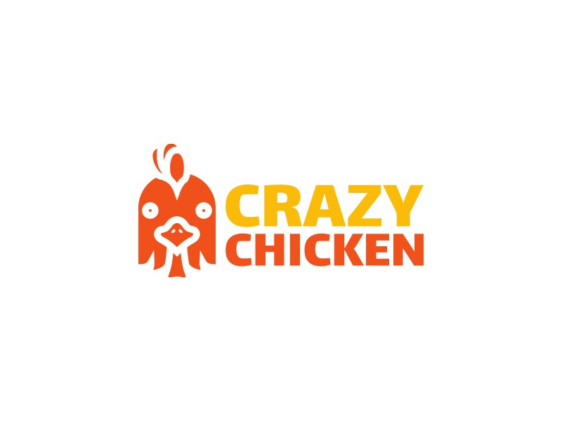 Crazy Chicken logo design