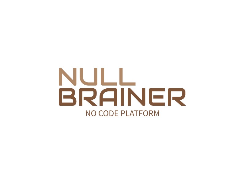 null Brainer logo design