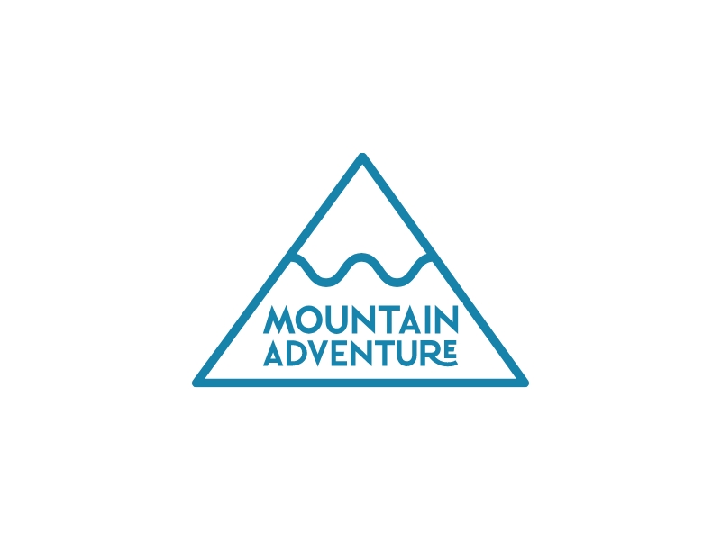 mountain adventure logo design