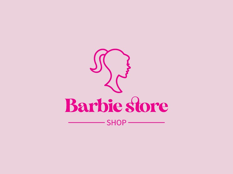 Barbie store logo design