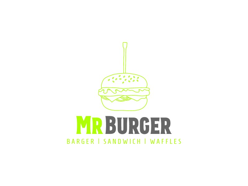 Mr Burger Logo Design