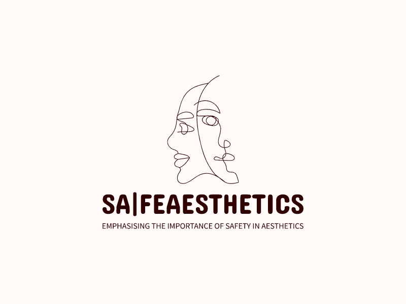 SA|FE AESTHETICS logo design