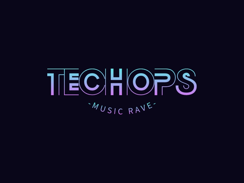 TECHOPS logo design