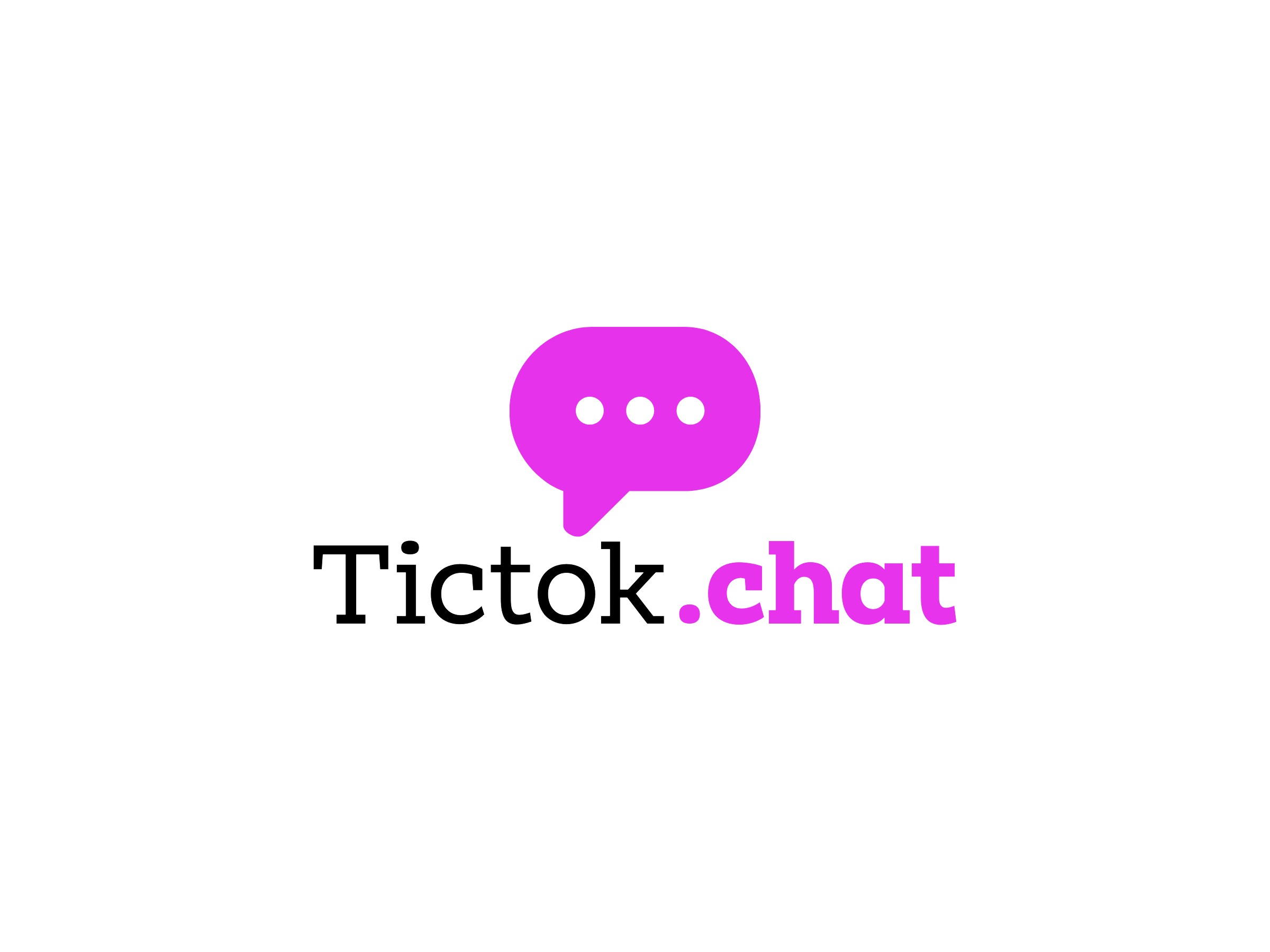 Tictok .chat Logo Maker - Design Tictok .chat logos online