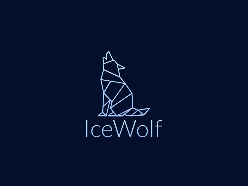 IceWolf logo design