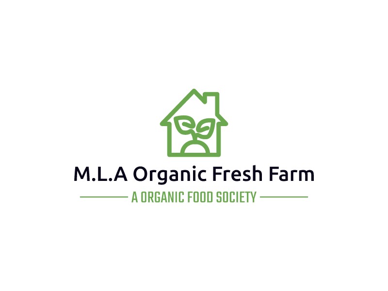 M.L.A Organic Fresh Farm logo design
