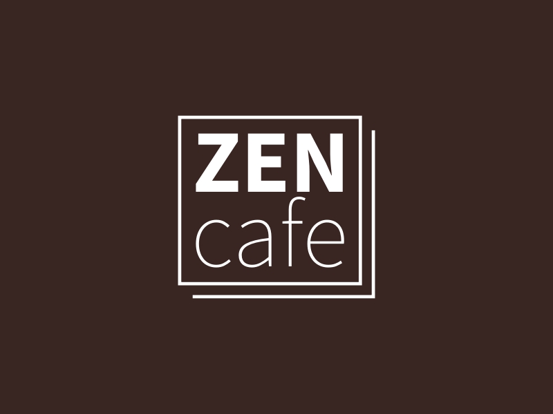 ZEN cafe logo design