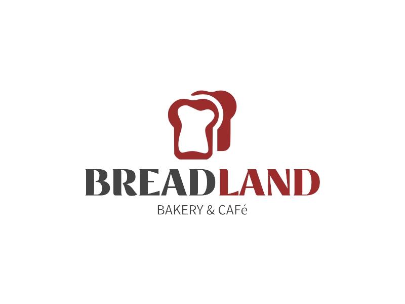 BREAD LAND logo design