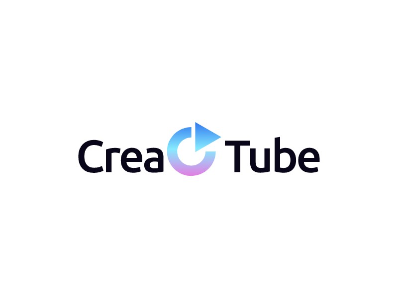 CreaTube logo design