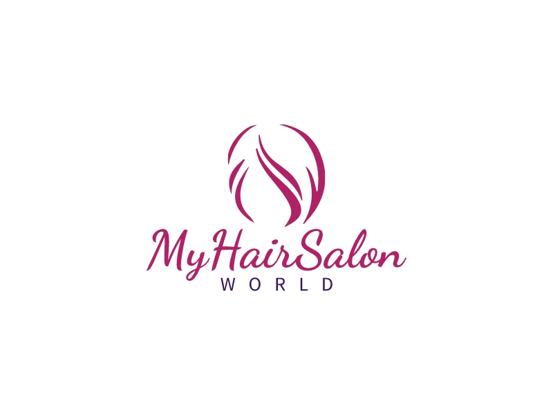 MyHairSalon logo design