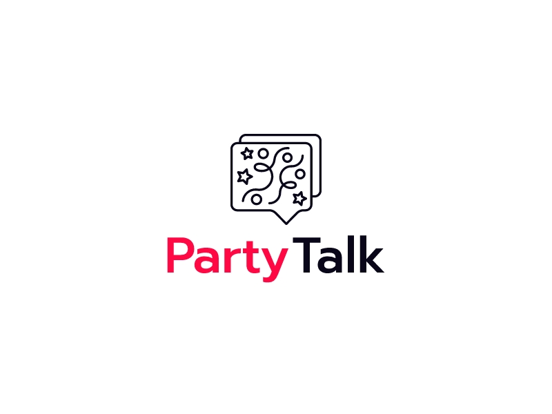 Party Talk logo design