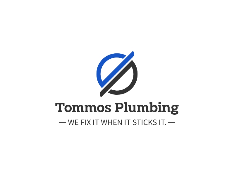 Tommos Plumbing logo design