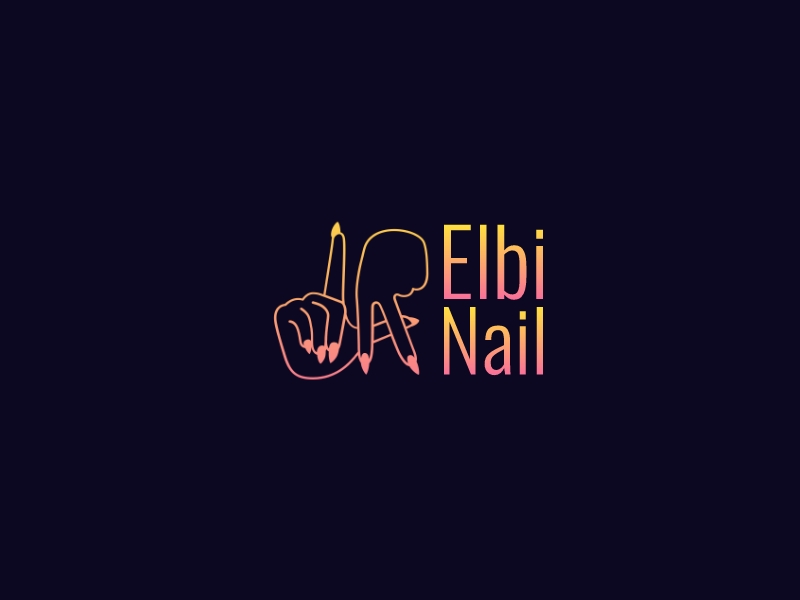 Elbi Nail Logo Maker - Design Elbi Nail logos online