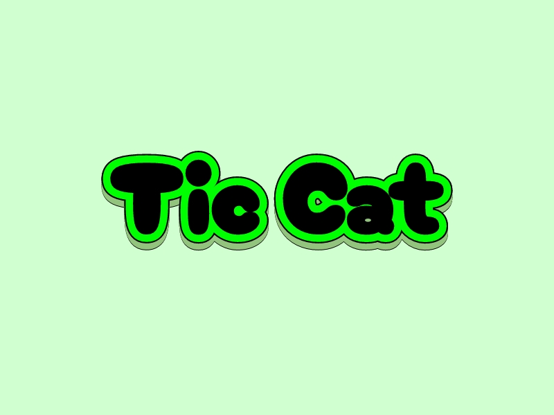 Tic Cat logo design