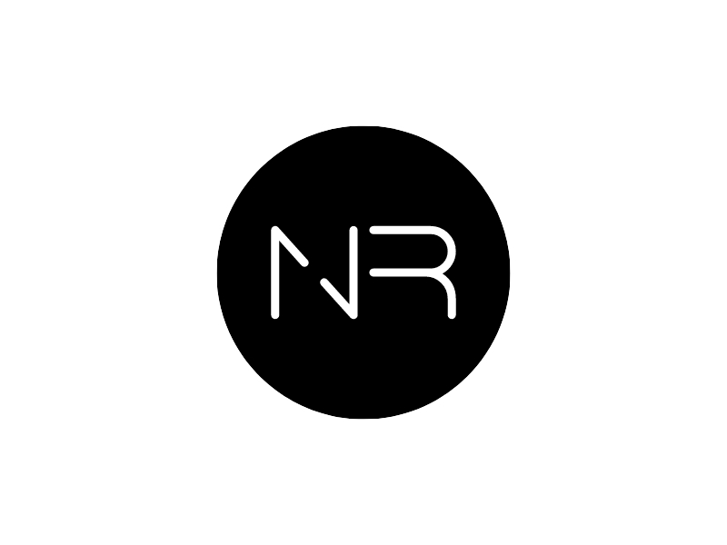 NR logo design