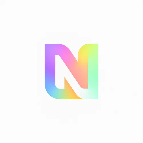 Gradient icon for letter N