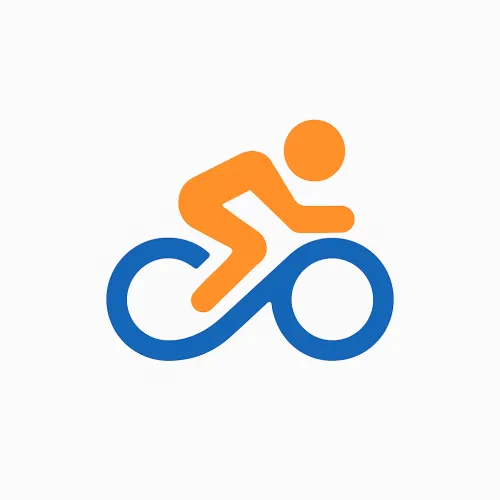 Abstract icon for cycling company