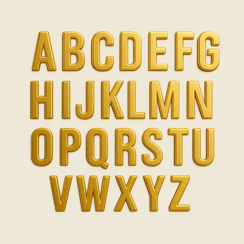 3D Gold Text