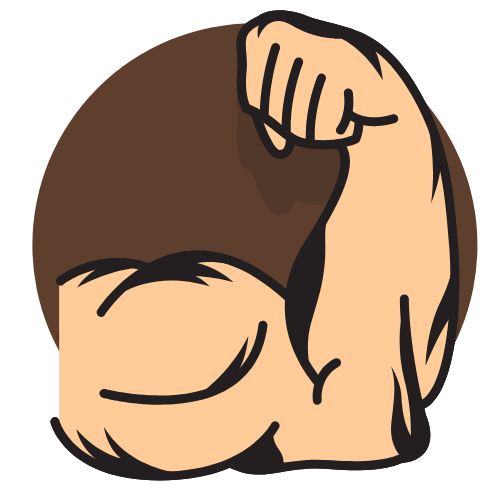 arm muscle logo png